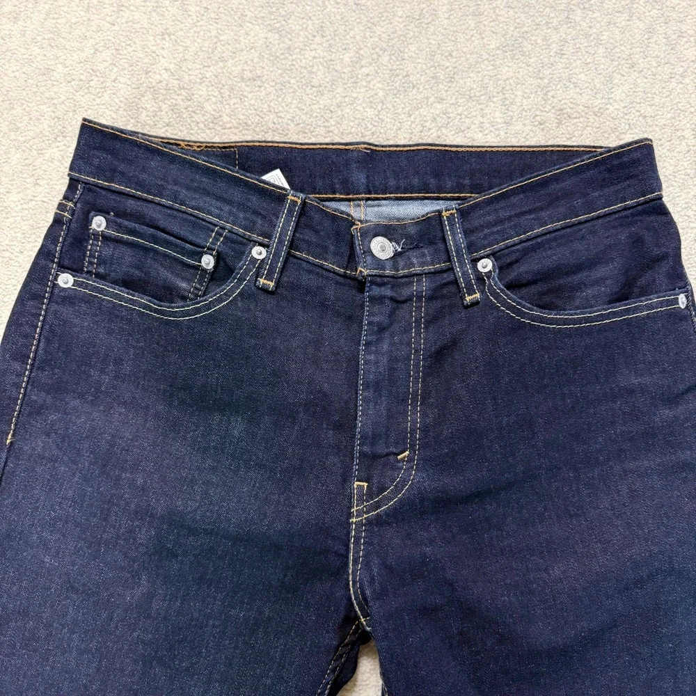 Levi's 511 Mens Straight Jeans Indigo Blue Denim Slim Fit Tailored Comfort 32x30